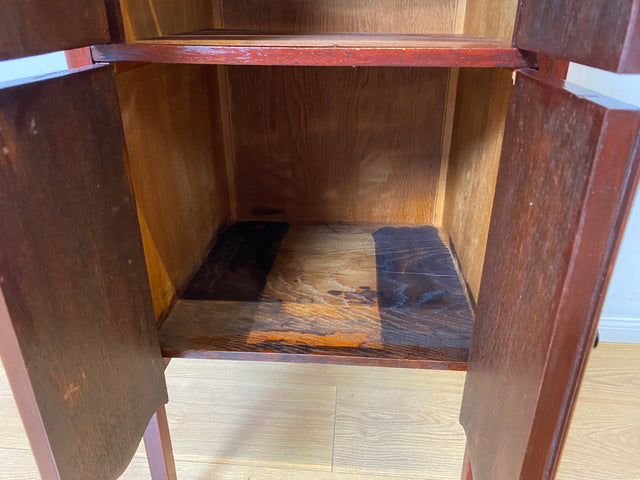 WMK I Filigrane und gut erhaltener antike Kommode , früherer Plattenspielerschrank, um 1910 I Schrank Phonoschrank Vinyl Schallplatten Beistelltisch Jugendstil Vintage Retro I Berlin Regensburg Köln