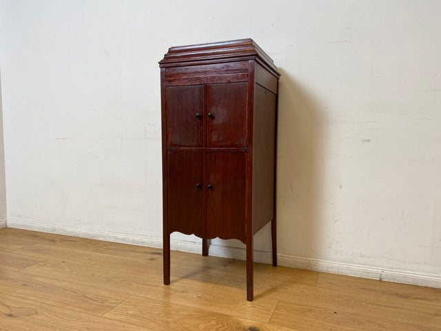 WMK I Filigrane und gut erhaltener antike Kommode , früherer Plattenspielerschrank, um 1910 I Schrank Phonoschrank Vinyl Schallplatten Beistelltisch Jugendstil Vintage Retro I Berlin Regensburg Köln