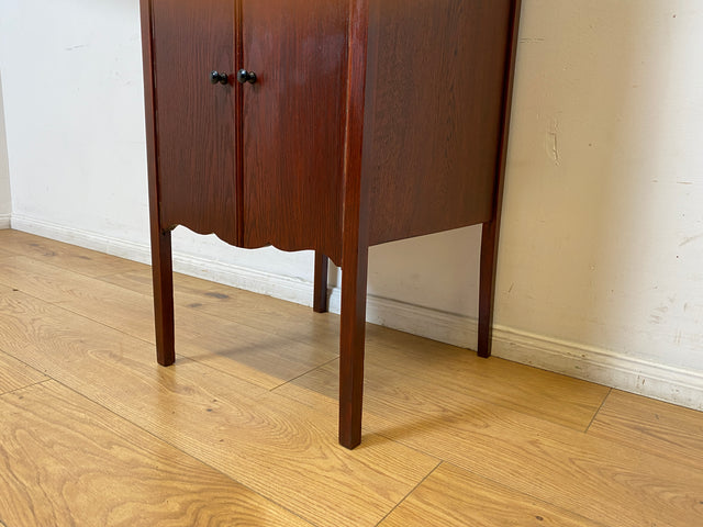 WMK I Filigrane und gut erhaltener antike Kommode , früherer Plattenspielerschrank, um 1910 I Schrank Phonoschrank Vinyl Schallplatten Beistelltisch Jugendstil Vintage Retro I Berlin Regensburg Köln