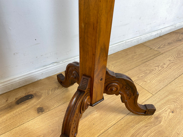 WMK # Edler antiker Beistelltisch in Wurzelholz mit beweglichem Spiegel und edlen Messing Kerzenhaltern, um 1880 # Spiegeltisch Frisiertisch Schminktisch Rasiertisch Louis Philippe Biedermeier Vintage