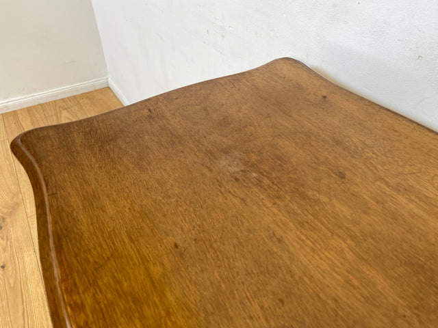 WMK I Wunderschöner antiker Nähtisch mit Klappe und edlem gedrechseltem Säulen Fuß I Beistelltisch Nähkommode Nähschränkchen Tisch Schmuckkasten Schminktisch Schminkkommode Biedermeier Vintage Berlin