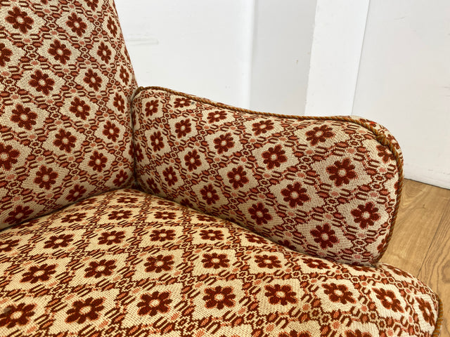 WMK I Besonders schönes und sehr gut erhaltenes antikes Sofa mit grandiosem Bezug und bequemen Federkern, um 1890 I 3er Couch Daybed 3-Sitzer Gründerzeit Biedermeier Vintage Berlin Dresden München