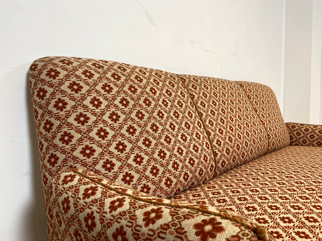 WMK I Besonders schönes und sehr gut erhaltenes antikes Sofa mit grandiosem Bezug und bequemen Federkern, um 1890 I 3er Couch Daybed 3-Sitzer Gründerzeit Biedermeier Vintage Berlin Dresden München