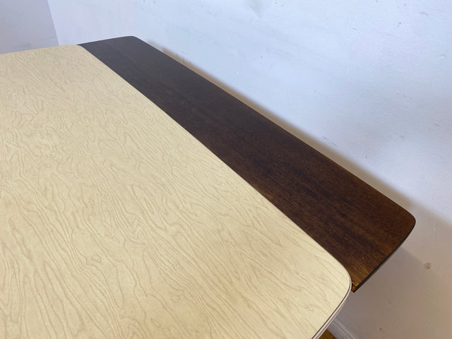 WMK I Kultiger auszieh- und höhenverstellbarer Mid-Century Multifunktionstisch mit pflegeleichter Resopal Tischplatte I Tisch Esstisch Küchentisch Ausziehtisch Dining Table Vintage Berlin Leipzig NRW