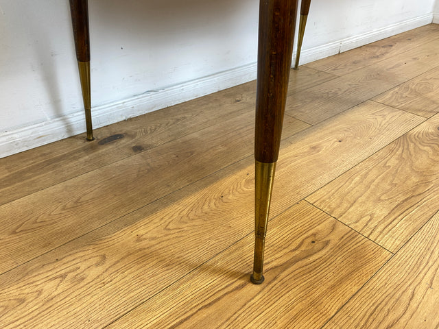 WMK I Kultiger auszieh- und höhenverstellbarer Mid-Century Multifunktionstisch mit pflegeleichter Resopal Tischplatte I Tisch Esstisch Küchentisch Ausziehtisch Dining Table Vintage Berlin Leipzig NRW