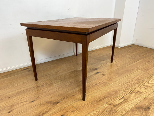 WMK I Stilvoller jedoch abgenutzter erweiterbarer skandinavischer Mid-Century Esstisch in Teakholz und Palisander # Tisch Esszimmertisch Holztisch Küchentisch Dining Table Danish Design Vintage Teak