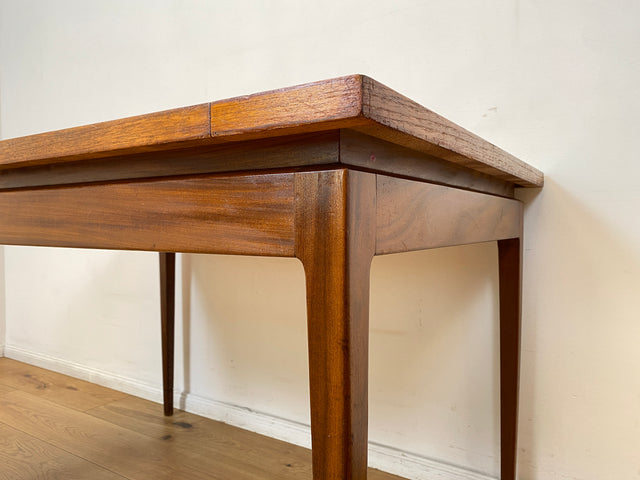 WMK I Stilvoller jedoch abgenutzter erweiterbarer skandinavischer Mid-Century Esstisch in Teakholz und Palisander # Tisch Esszimmertisch Holztisch Küchentisch Dining Table Danish Design Vintage Teak
