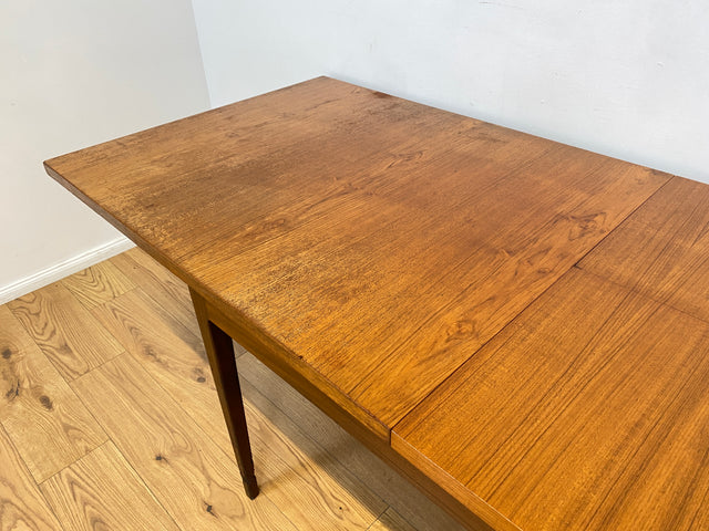 WMK I Stilvoller jedoch abgenutzter erweiterbarer skandinavischer Mid-Century Esstisch in Teakholz und Palisander # Tisch Esszimmertisch Holztisch Küchentisch Dining Table Danish Design Vintage Teak