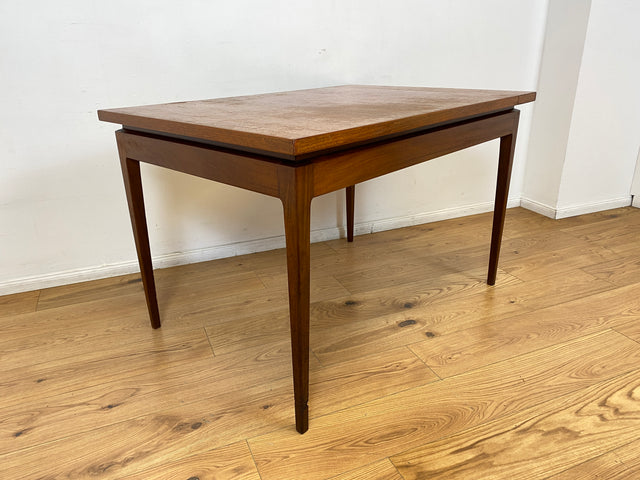 WMK I Stilvoller jedoch abgenutzter erweiterbarer skandinavischer Mid-Century Esstisch in Teakholz und Palisander # Tisch Esszimmertisch Holztisch Küchentisch Dining Table Danish Design Vintage Teak