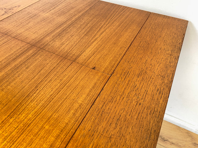 WMK I Stilvoller jedoch abgenutzter erweiterbarer skandinavischer Mid-Century Esstisch in Teakholz und Palisander # Tisch Esszimmertisch Holztisch Küchentisch Dining Table Danish Design Vintage Teak