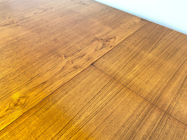WMK I Stilvoller jedoch abgenutzter erweiterbarer skandinavischer Mid-Century Esstisch in Teakholz und Palisander # Tisch Esszimmertisch Holztisch Küchentisch Dining Table Danish Design Vintage Teak