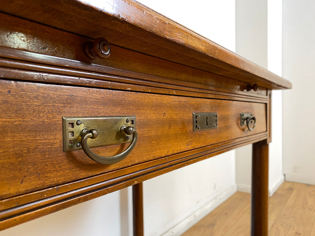 WMK # Wunderschöner & sehr filigraner antiker Schreibtisch mit Spiegel Aufsatz und ausziehbarer Schreibplatte, um 1910 # Sekretär Frisiertisch Schminktisch Frisierkommode Lady Desk Jugendstil Vintage
