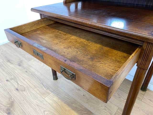 WMK # Wunderschöner & sehr filigraner antiker Schreibtisch mit Spiegel Aufsatz und ausziehbarer Schreibplatte, um 1910 # Sekretär Frisiertisch Schminktisch Frisierkommode Lady Desk Jugendstil Vintage