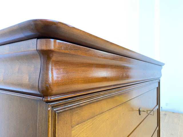 WMK # Hochwertige und sehr gut erhaltene große französische Stilmöbel Kommode von Grange in antikem Stil mit Schubladen und Messingbeschlägen # Schrank Schubladenkommode Anrichte Wickelkommode Vintage