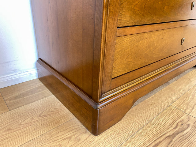 WMK # Hochwertige und sehr gut erhaltene große französische Stilmöbel Kommode von Grange in antikem Stil mit Schubladen und Messingbeschlägen # Schrank Schubladenkommode Anrichte Wickelkommode Vintage