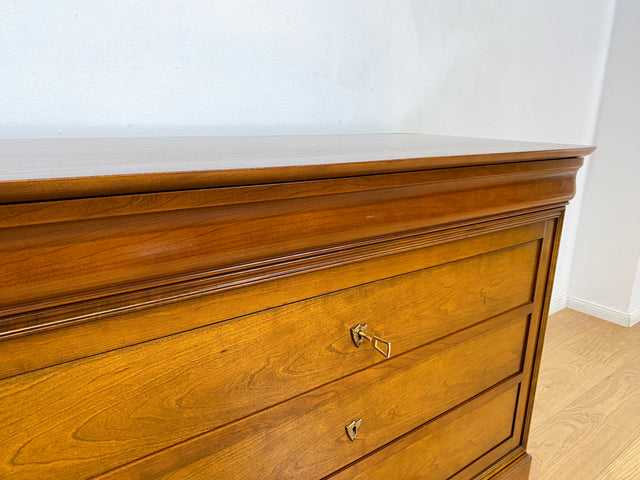 WMK # Hochwertige und sehr gut erhaltene große französische Stilmöbel Kommode von Grange in antikem Stil mit Schubladen und Messingbeschlägen # Schrank Schubladenkommode Anrichte Wickelkommode Vintage