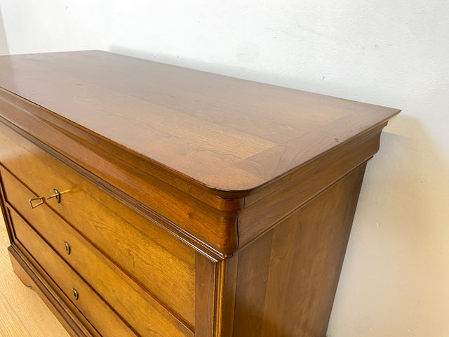 WMK # Hochwertige und sehr gut erhaltene große französische Stilmöbel Kommode von Grange in antikem Stil mit Schubladen und Messingbeschlägen # Schrank Schubladenkommode Anrichte Wickelkommode Vintage