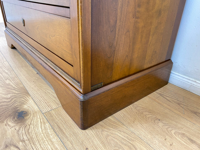 WMK # Hochwertige und sehr gut erhaltene große französische Stilmöbel Kommode von Grange in antikem Stil mit Schubladen und Messingbeschlägen # Schrank Schubladenkommode Anrichte Wickelkommode Vintage