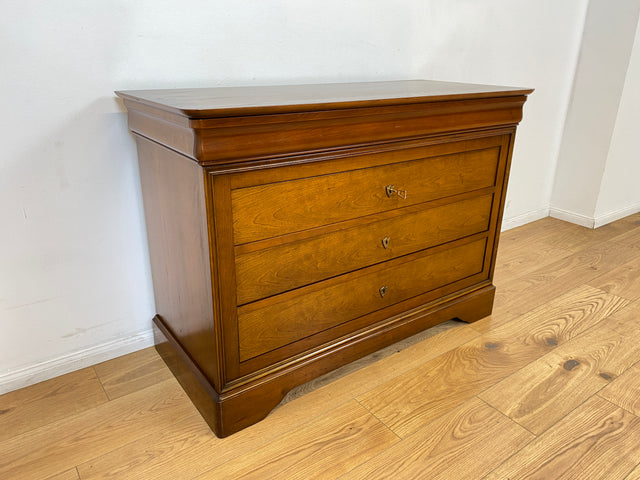 WMK # Hochwertige und sehr gut erhaltene große französische Stilmöbel Kommode von Grange in antikem Stil mit Schubladen und Messingbeschlägen # Schrank Schubladenkommode Anrichte Wickelkommode Vintage