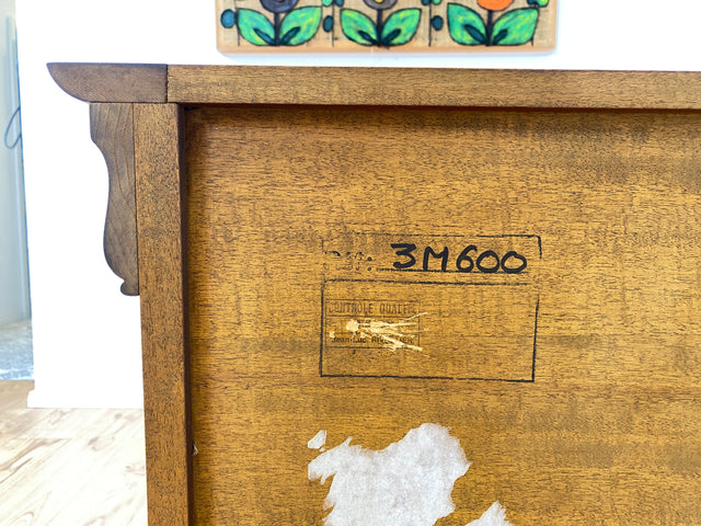 WMK # Hochwertige und sehr gut erhaltene große französische Stilmöbel Kommode von Grange in antikem Stil mit Schubladen und Messingbeschlägen # Schrank Schubladenkommode Anrichte Wickelkommode Vintage