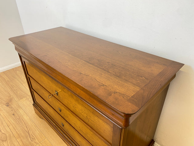 WMK # Hochwertige und sehr gut erhaltene große französische Stilmöbel Kommode von Grange in antikem Stil mit Schubladen und Messingbeschlägen # Schrank Schubladenkommode Anrichte Wickelkommode Vintage