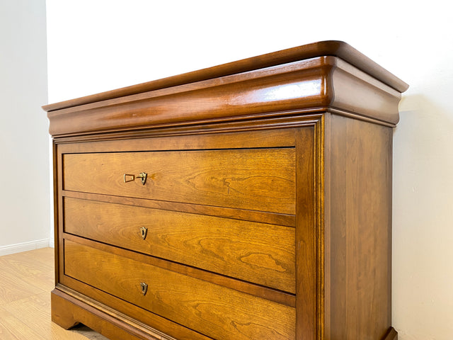 WMK # Hochwertige und sehr gut erhaltene große französische Stilmöbel Kommode von Grange in antikem Stil mit Schubladen und Messingbeschlägen # Schrank Schubladenkommode Anrichte Wickelkommode Vintage