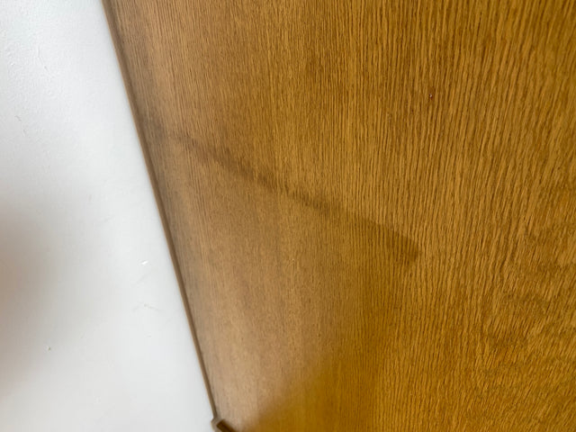 WMK I Besonders schöner und perfekt aufgeteilter großer Mid-Century Kleiderschrank aus vollem Holz in Eiche I Schrank Schlafzimmerschrank Wäscheschrank Wardrobe Vintage 50er Berlin Regensburg Schwerin