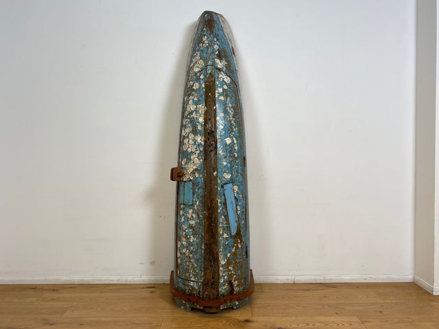 Boatwood by WMK I Einzigartiger handgefertigter Schrank gebaut aus echtem Fischerboot I Highboard Bücherschrank Bücherregal Holzregal Wäscheschrank Kommode Boot Einbaum Rarität Kunstwerk Bootsmöbel