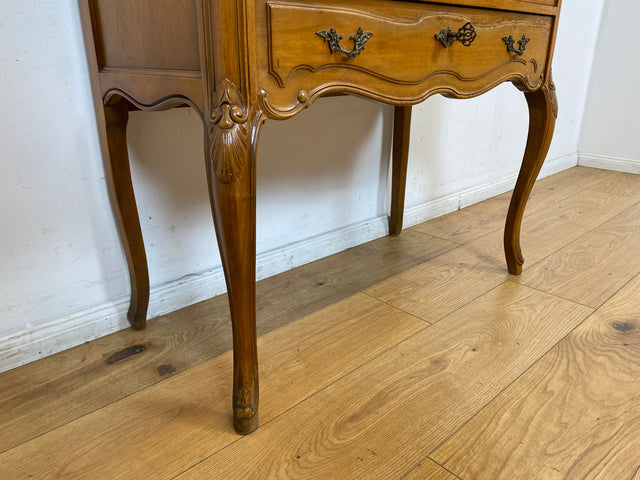 WMK I Sehr eleganter handverzierter Vintage Sekretär im antiken Stil I Schreibkommode Schreibschrank Schreibtisch Schminktisch Frisierkommode Lady Stilmöbel Chippendale I Berlin Koblenz Chemnitz