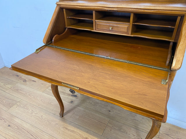 WMK I Sehr eleganter handverzierter Vintage Sekretär im antiken Stil I Schreibkommode Schreibschrank Schreibtisch Schminktisch Frisierkommode Lady Stilmöbel Chippendale I Berlin Koblenz Chemnitz