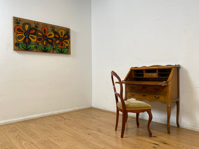 WMK I Sehr eleganter handverzierter Vintage Sekretär im antiken Stil I Schreibkommode Schreibschrank Schreibtisch Schminktisch Frisierkommode Lady Stilmöbel Chippendale I Berlin Koblenz Chemnitz