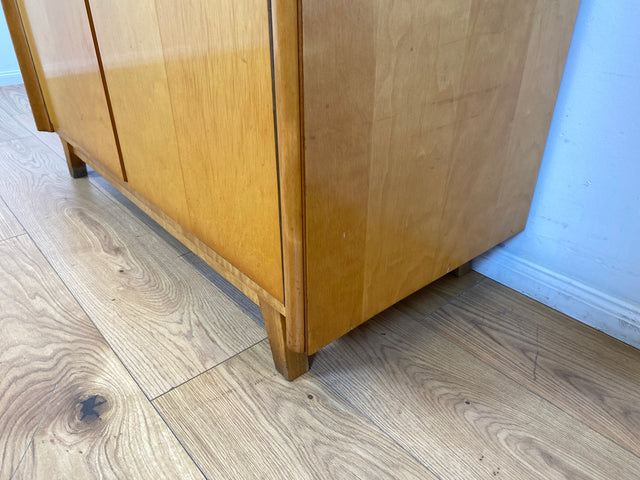 WMK I Formschöner heller Mid-Century Wäscheschrank mit innenliegenden Schubladen I Schrank Wardrobe Highboard Kommode Wäschekommode Schuhschrank Flurschrank Vintage 50er 60er Berlin Bremen Frankfurt