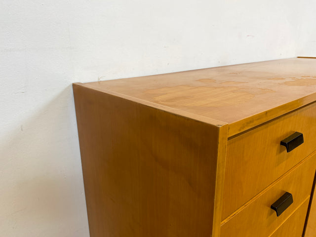 WMK I Versand 85€ I Stilvolles helles Mid-Century Sideboard mit Schubladen von VEB Südthüringer Möbelwerken, 1965 I Kommode Schrank Anrichte TV Bank Lowboard Cabinet 60er Vintage DDR Berlin Köln Trier