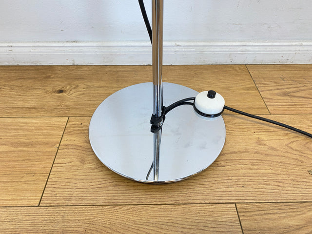 WMK I Zeitlos schöne & höhenverstellbare Space Age Designer Stehlampe von Staff aus Chrom mit neigbarem Ballonschirm I Lampe Stehleuchte Leselampe Leuchte Stativlampe Lamp 70er Vintage Berlin Hamburg