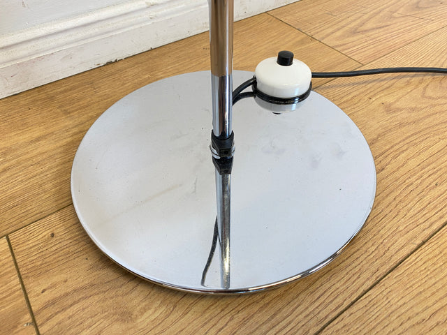 WMK I Zeitlos schöne & höhenverstellbare Space Age Designer Stehlampe von Staff aus Chrom mit neigbarem Ballonschirm I Lampe Stehleuchte Leselampe Leuchte Stativlampe Lamp 70er Vintage Berlin Hamburg