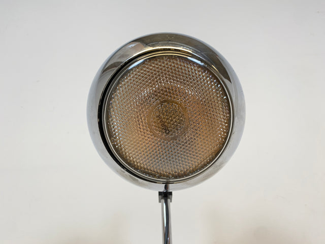 WMK I Zeitlos schöne & höhenverstellbare Space Age Designer Stehlampe von Staff aus Chrom mit neigbarem Ballonschirm I Lampe Stehleuchte Leselampe Leuchte Stativlampe Lamp 70er Vintage Berlin Hamburg