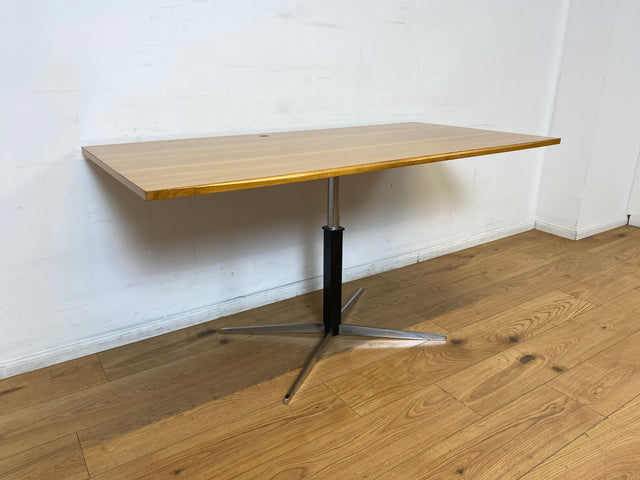 WMK I Stilvoller höhenverstellbarer 70er Jahre Designer Tisch von Wilhelm Renz I Esstisch Couchtisch Küchentisch Mittelfußtisch Schreibtisch Beistelltisch Coffee Table Vintage Berlin Leipzig Hamburg
