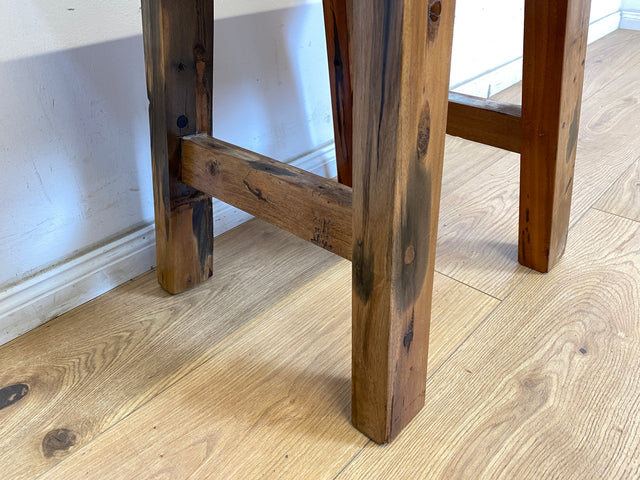 Boatwood by WMK # Schöne kleine 50cm lange Bank aus altem Bootsholz, ein handgefertigtes Unikat aus massivem Teakholz # Sitzbank Holzbank Küchenbank Gartenbank Bench Hocker Sitzhocker Stuhl Holzhocker