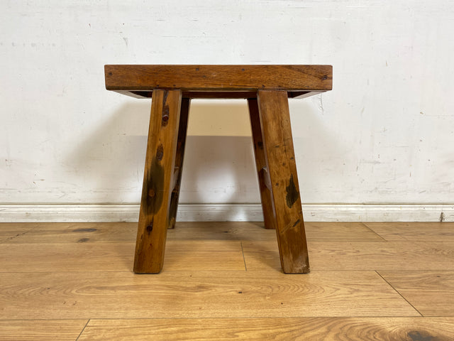 Boatwood by WMK # Schöne kleine 50cm lange Bank aus altem Bootsholz, ein handgefertigtes Unikat aus massivem Teakholz # Sitzbank Holzbank Küchenbank Gartenbank Bench Hocker Sitzhocker Stuhl Holzhocker