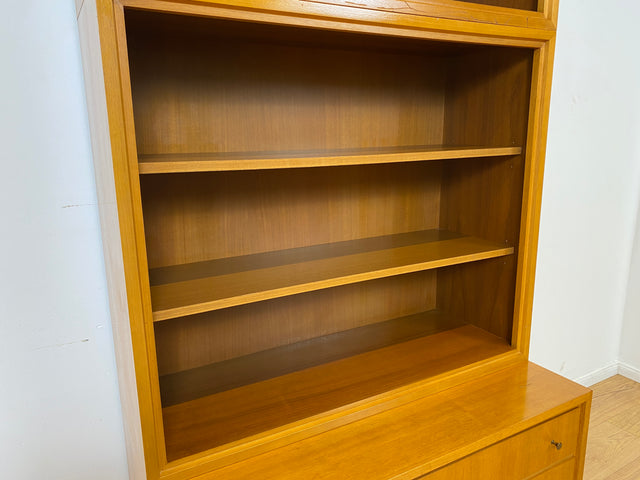 WMK # Schöner & gut erhaltener hoher modularer Mid-Century Bücherschrank aus 1958 von WK Möbel mit Schubladen # Regal Bücherregal Schrank Sideboard Kommode Büchervitrine Wohnzimmerschrank Vintage 50er