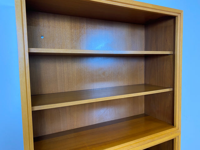 WMK # Schöner & gut erhaltener hoher modularer Mid-Century Bücherschrank aus 1958 von WK Möbel mit Schubladen # Regal Bücherregal Schrank Sideboard Kommode Büchervitrine Wohnzimmerschrank Vintage 50er