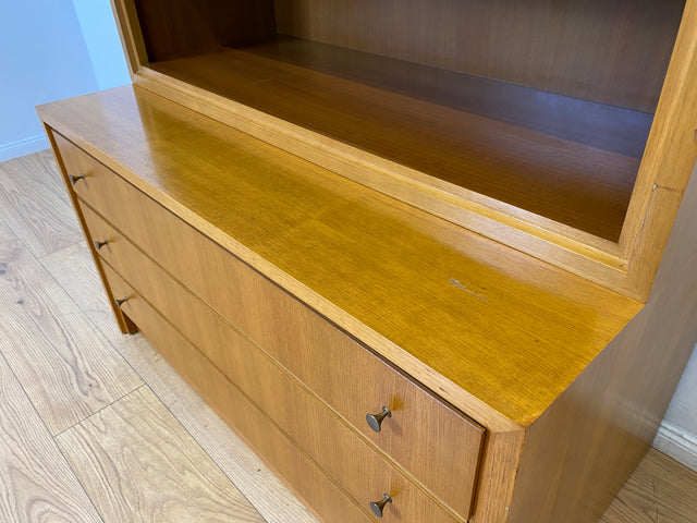 WMK # Schöner & gut erhaltener hoher modularer Mid-Century Bücherschrank aus 1958 von WK Möbel mit Schubladen # Regal Bücherregal Schrank Sideboard Kommode Büchervitrine Wohnzimmerschrank Vintage 50er
