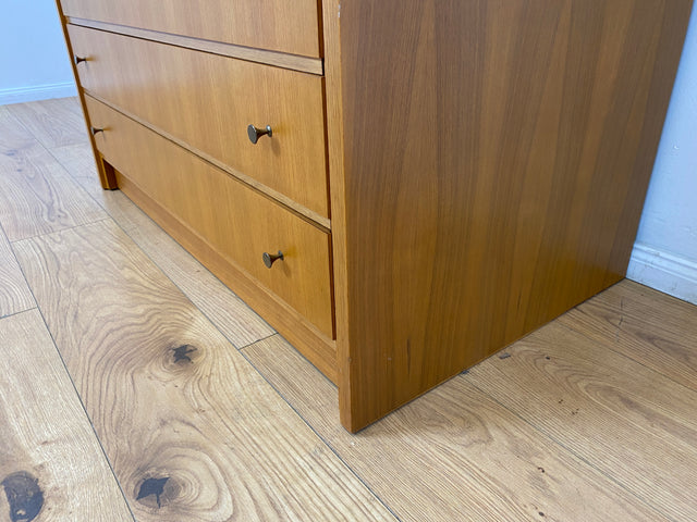 WMK # Schöner & gut erhaltener hoher modularer Mid-Century Bücherschrank aus 1958 von WK Möbel mit Schubladen # Regal Bücherregal Schrank Sideboard Kommode Büchervitrine Wohnzimmerschrank Vintage 50er