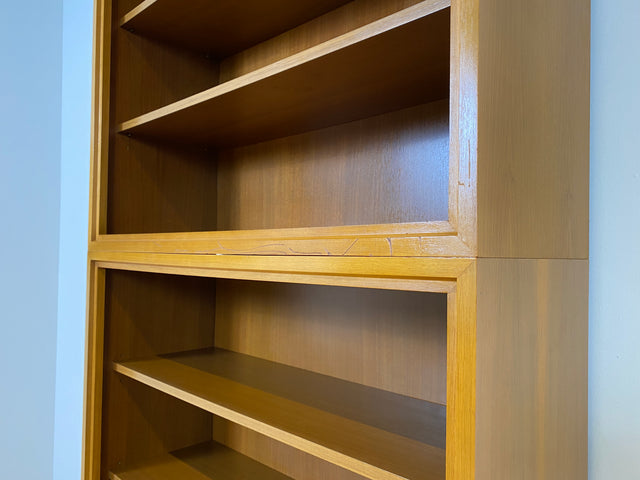 WMK # Schöner & gut erhaltener hoher modularer Mid-Century Bücherschrank aus 1958 von WK Möbel mit Schubladen # Regal Bücherregal Schrank Sideboard Kommode Büchervitrine Wohnzimmerschrank Vintage 50er