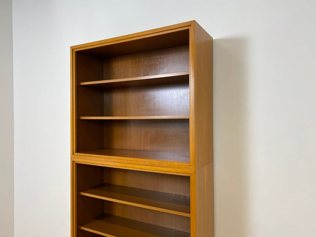 WMK # Schöner & gut erhaltener hoher modularer Mid-Century Bücherschrank aus 1958 von WK Möbel mit Schubladen # Regal Bücherregal Schrank Sideboard Kommode Büchervitrine Wohnzimmerschrank Vintage 50er