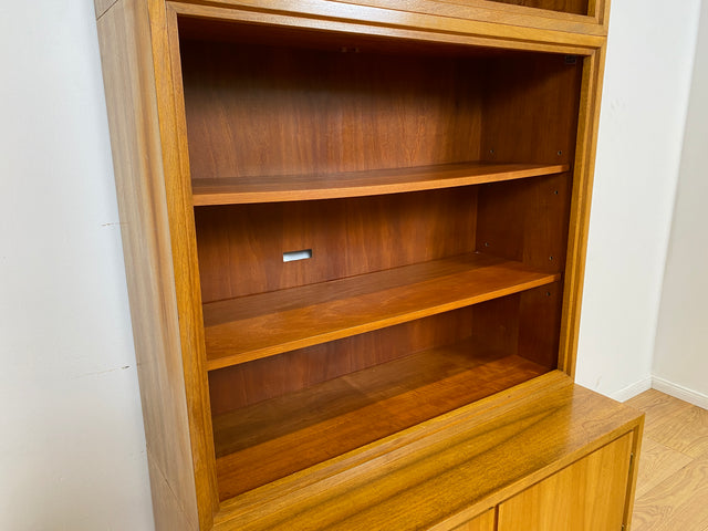 WMK # Schöner & gut erhaltener hoher modularer Mid-Century Bücherschrank aus 1958 von WK Möbel mit verstellbaren Regalböden # Regal Bücherregal Schrank Sideboard Kommode Wohnzimmerschrank Vintage 50er