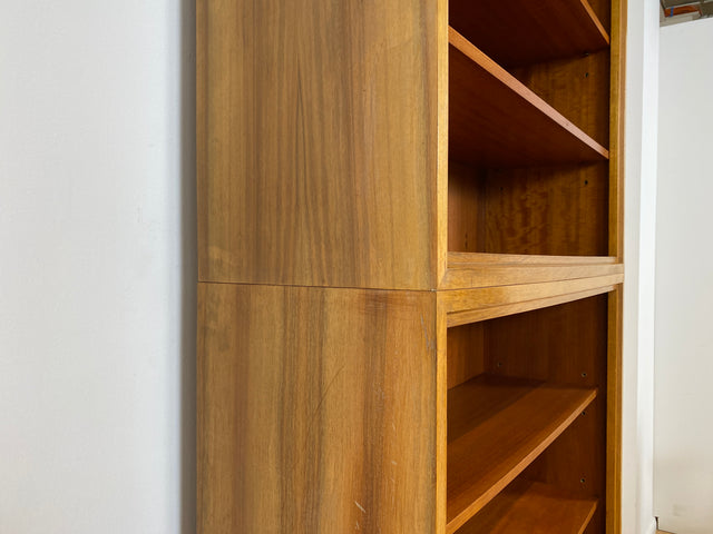 WMK # Schöner & gut erhaltener hoher modularer Mid-Century Bücherschrank aus 1958 von WK Möbel mit verstellbaren Regalböden # Regal Bücherregal Schrank Sideboard Kommode Wohnzimmerschrank Vintage 50er