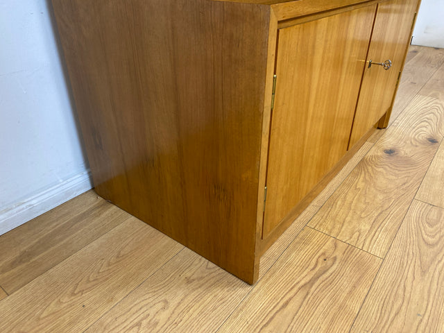WMK # Schöner & gut erhaltener hoher modularer Mid-Century Bücherschrank aus 1958 von WK Möbel mit verstellbaren Regalböden # Regal Bücherregal Schrank Sideboard Kommode Wohnzimmerschrank Vintage 50er