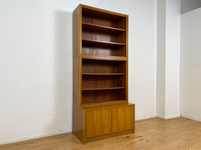 WMK # Schöner & gut erhaltener hoher modularer Mid-Century Bücherschrank aus 1958 von WK Möbel mit verstellbaren Regalböden # Regal Bücherregal Schrank Sideboard Kommode Wohnzimmerschrank Vintage 50er