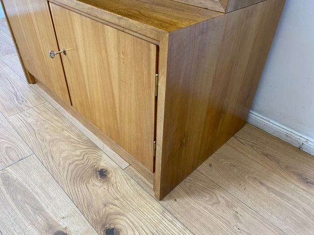 WMK # Schöner & gut erhaltener hoher modularer Mid-Century Bücherschrank aus 1958 von WK Möbel mit verstellbaren Regalböden # Regal Bücherregal Schrank Sideboard Kommode Wohnzimmerschrank Vintage 50er